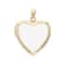 Gold & White Enamel Heart Locket by Bead Landing™